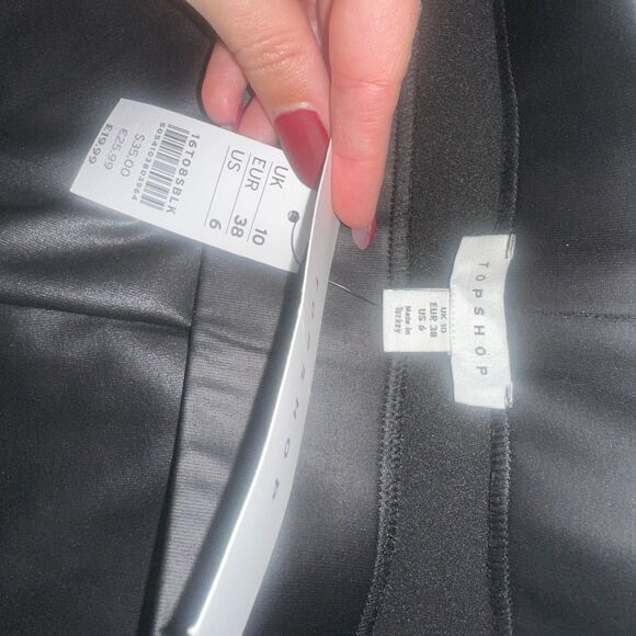 Top Shop Shiny Black Leggings - Picture 3 of 3